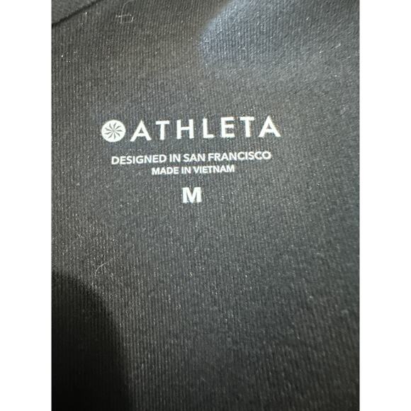 NWT Athleta Lotus Ruched Tank Top Black Stretch Wrap Fitted Compression Medium - Picture 5 of 11